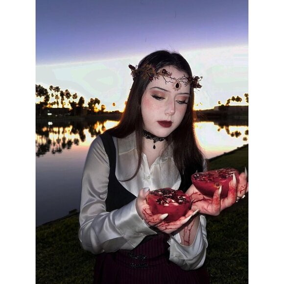 Fairy Elf Crown Headpiece Flower Fairy Woodland Raffle Halloween Cosplay main image 4